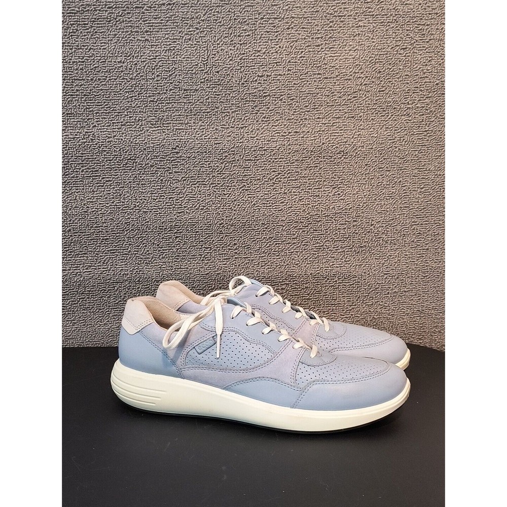 ecco fashion Sneakers Women's 10 Baby Blue Leather Suede Shoes 2719